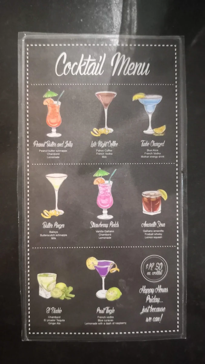 Menu, Jamison Hotel
