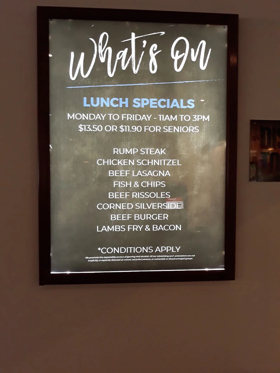 Menu, Jamison Hotel