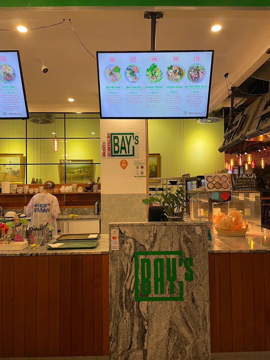 Menu, Bay's Vietnamese Cuisine