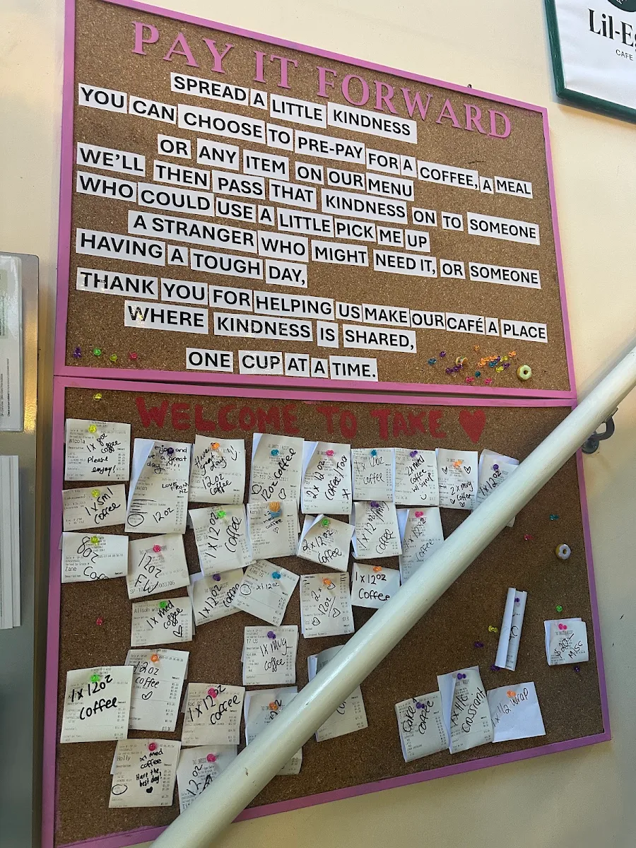 Menu, Lil-Ego Cafe