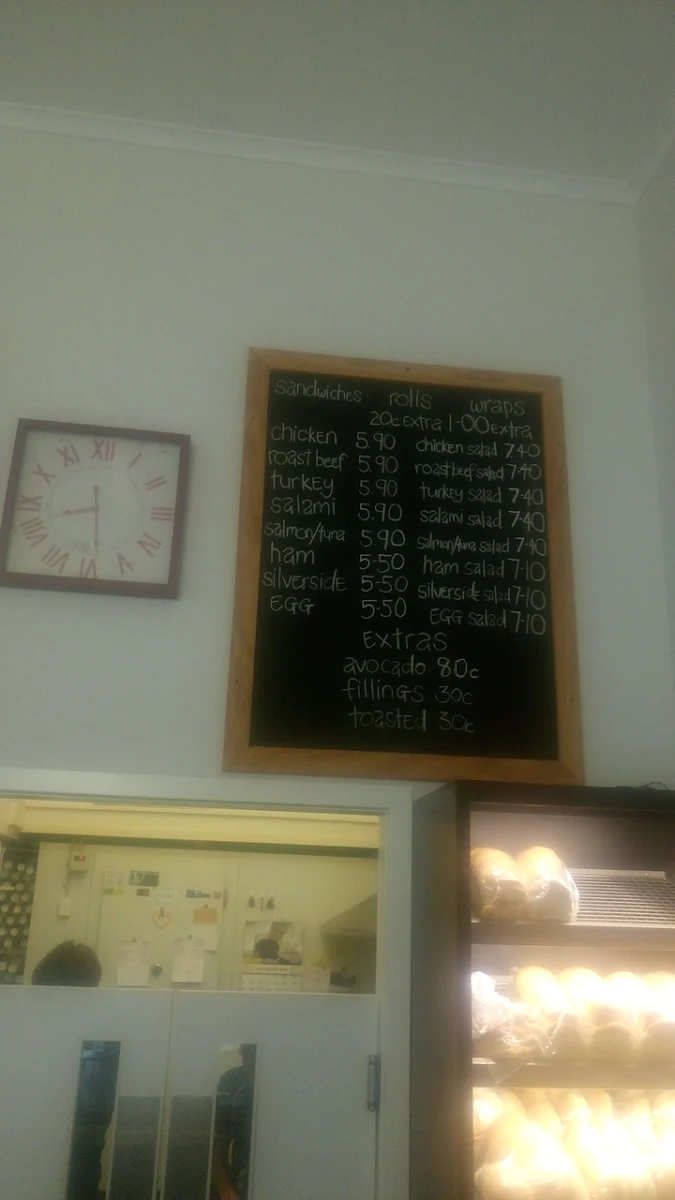Menu, Tumut's "Pie in the Sky" Bakery