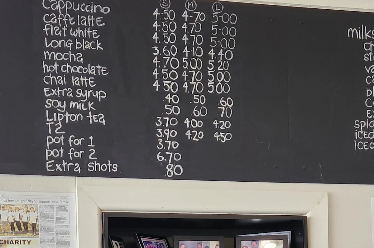 Menu, Tumut's "Pie in the Sky" Bakery