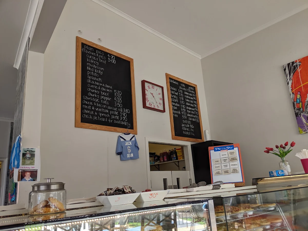 Menu, Tumut's "Pie in the Sky" Bakery