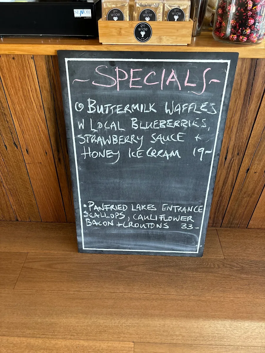Menu, Tambo Valley Honey