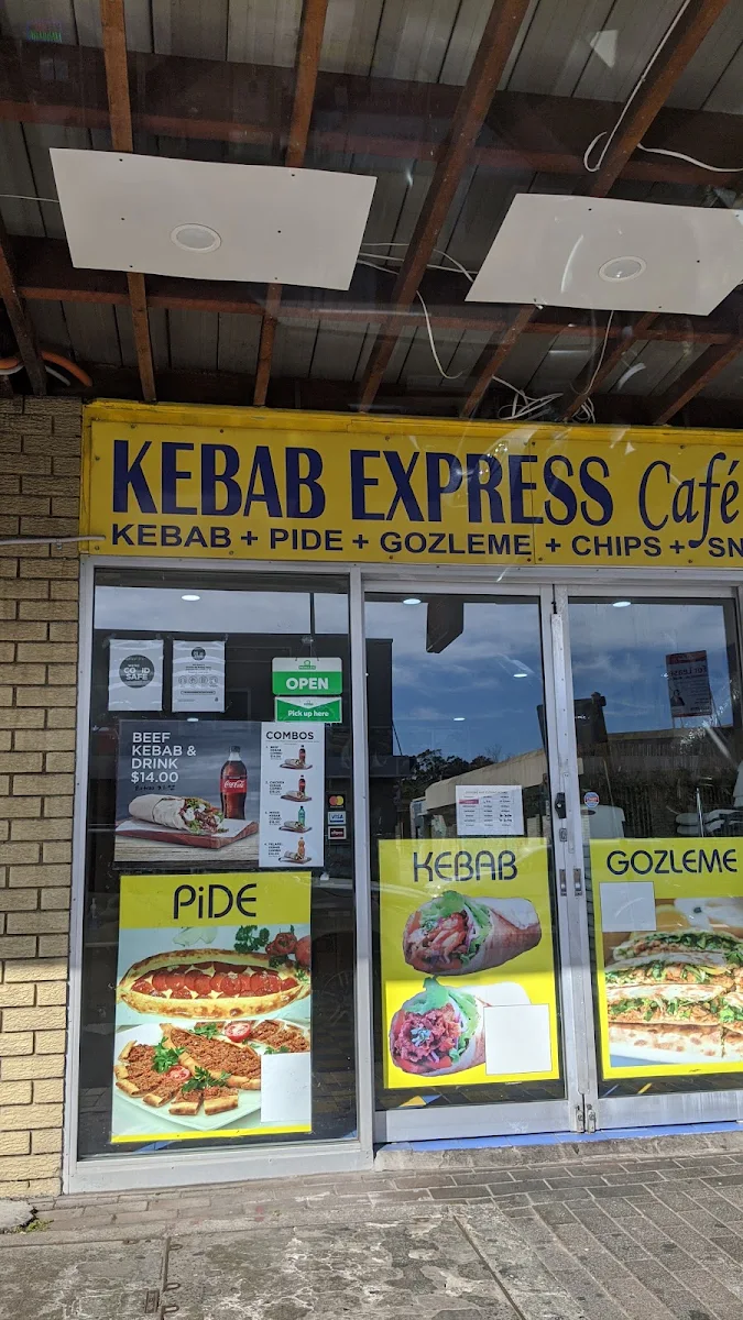 Menu, Kebab Express Cafe 2000