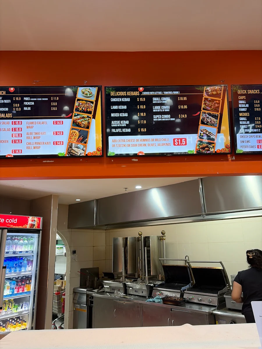 Menu, Outlet Kebab - Unihill Factory Outlet