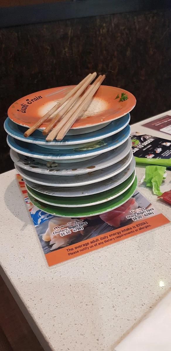 Menu, Sushi Train Indooroopilly junction