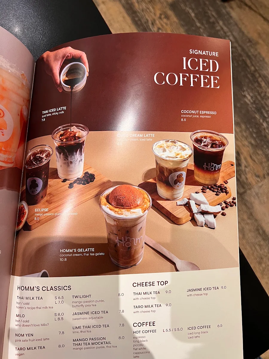 Menu, Homm Dessert QV