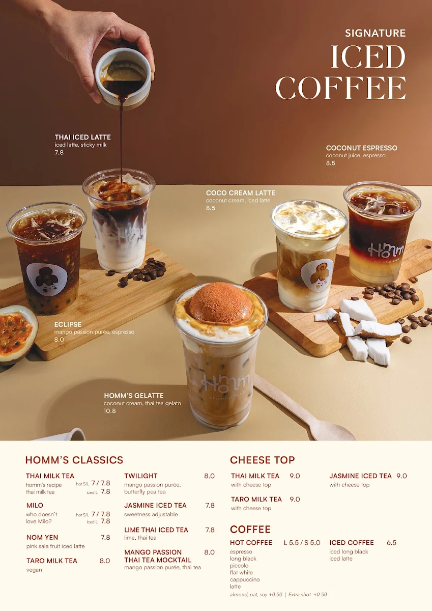 Menu, Homm Dessert QV