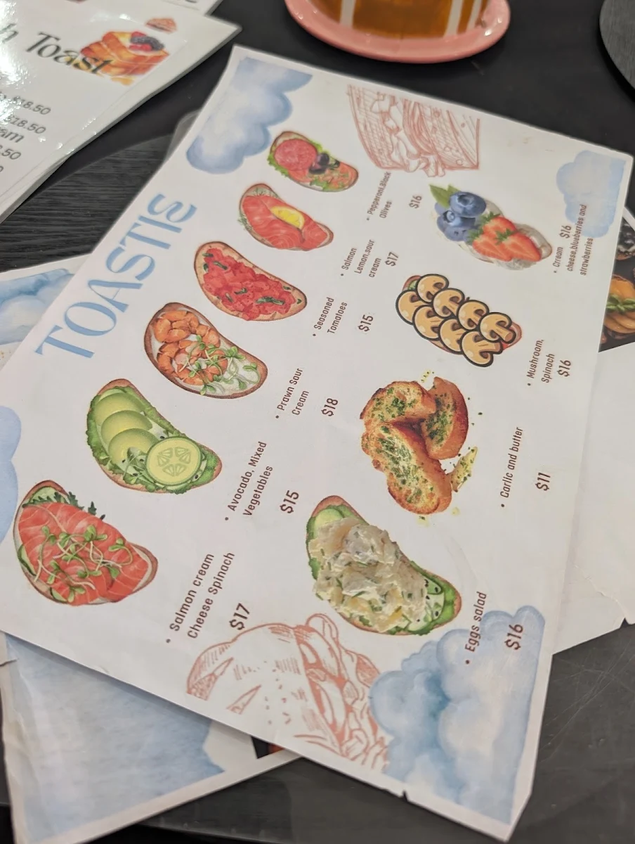 Menu, La Bae