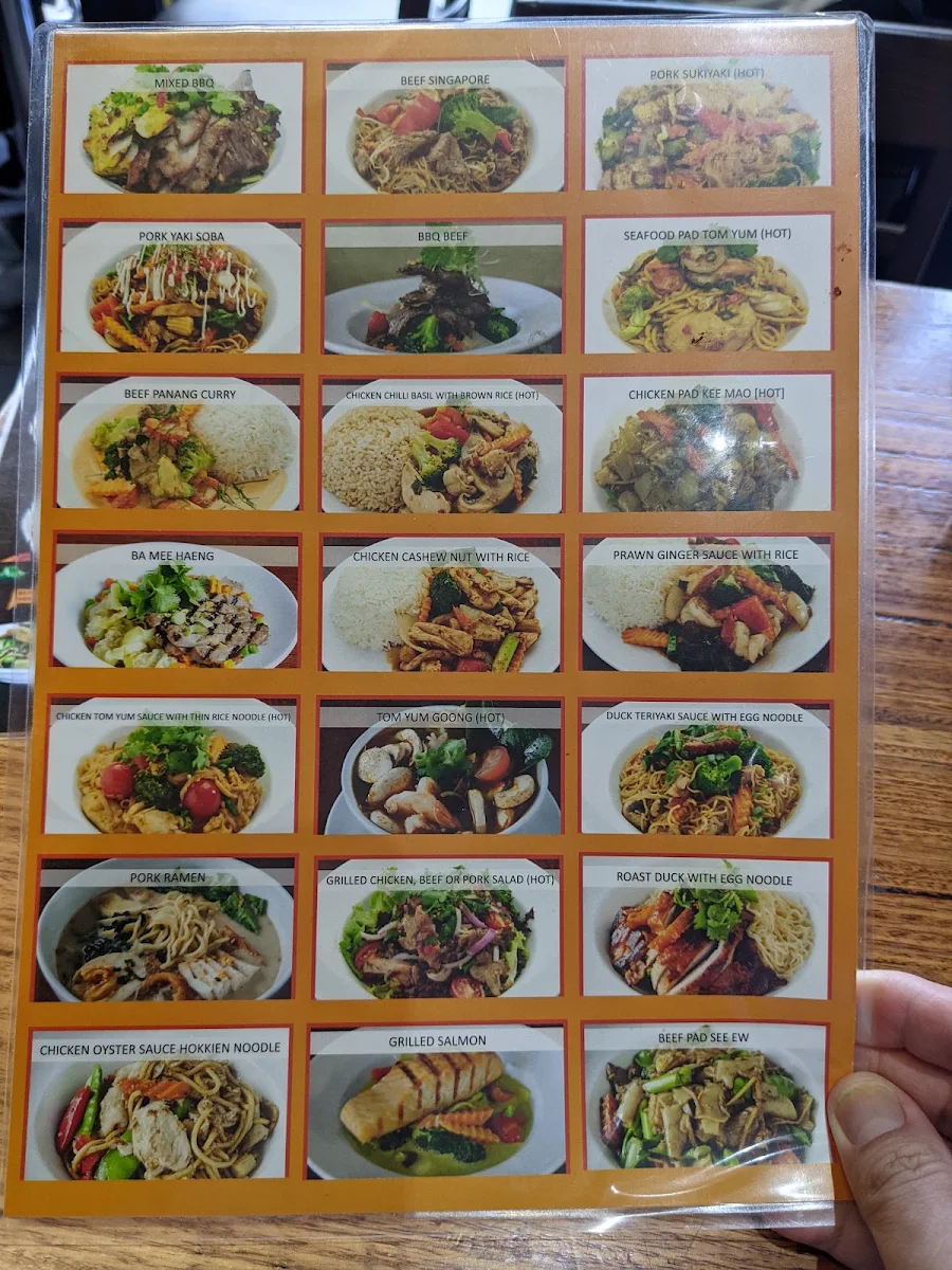 Menu, Noodle Inn Asian Fusion