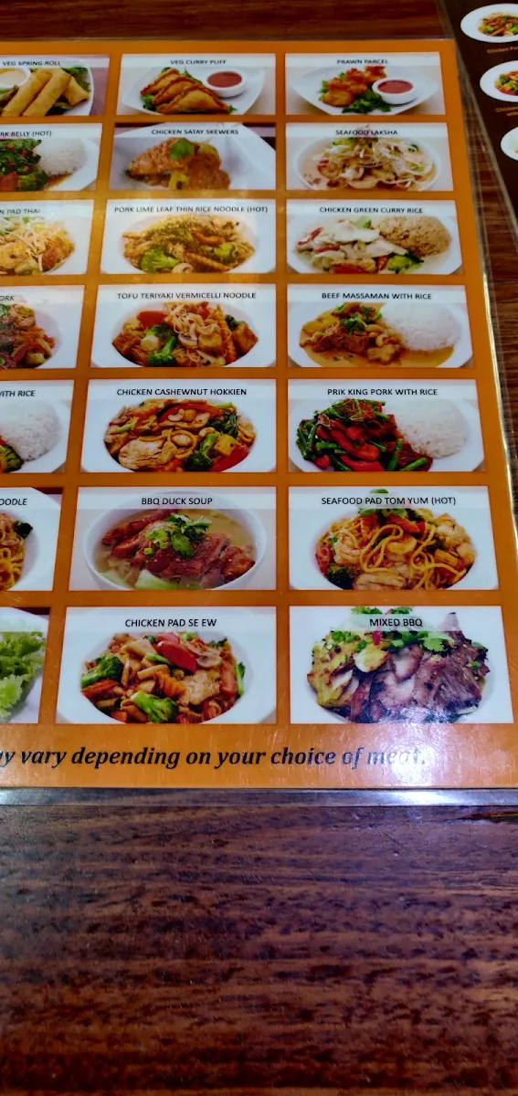 Menu, Noodle Inn Asian Fusion