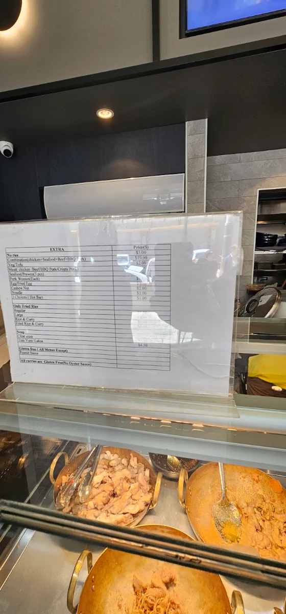 Menu, Sixnature Thai