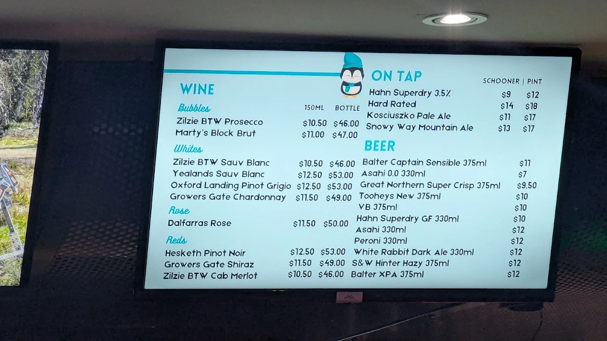 Menu, Friday Flat, Bar & Bistro