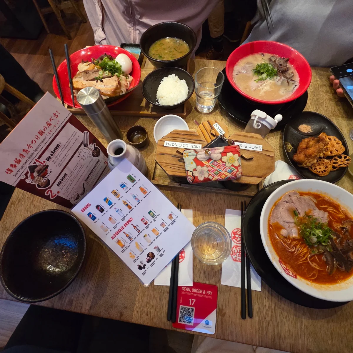 Menu, Hakata Gensuke Healeys Lane