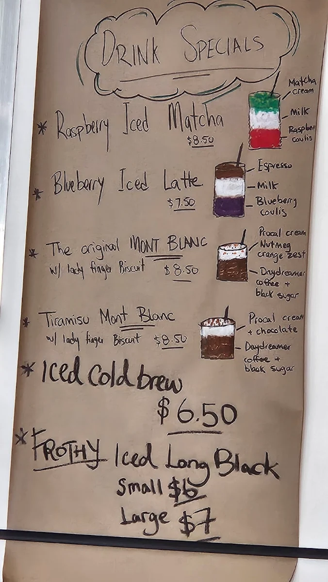 Menu, Ample Cafe & Bar