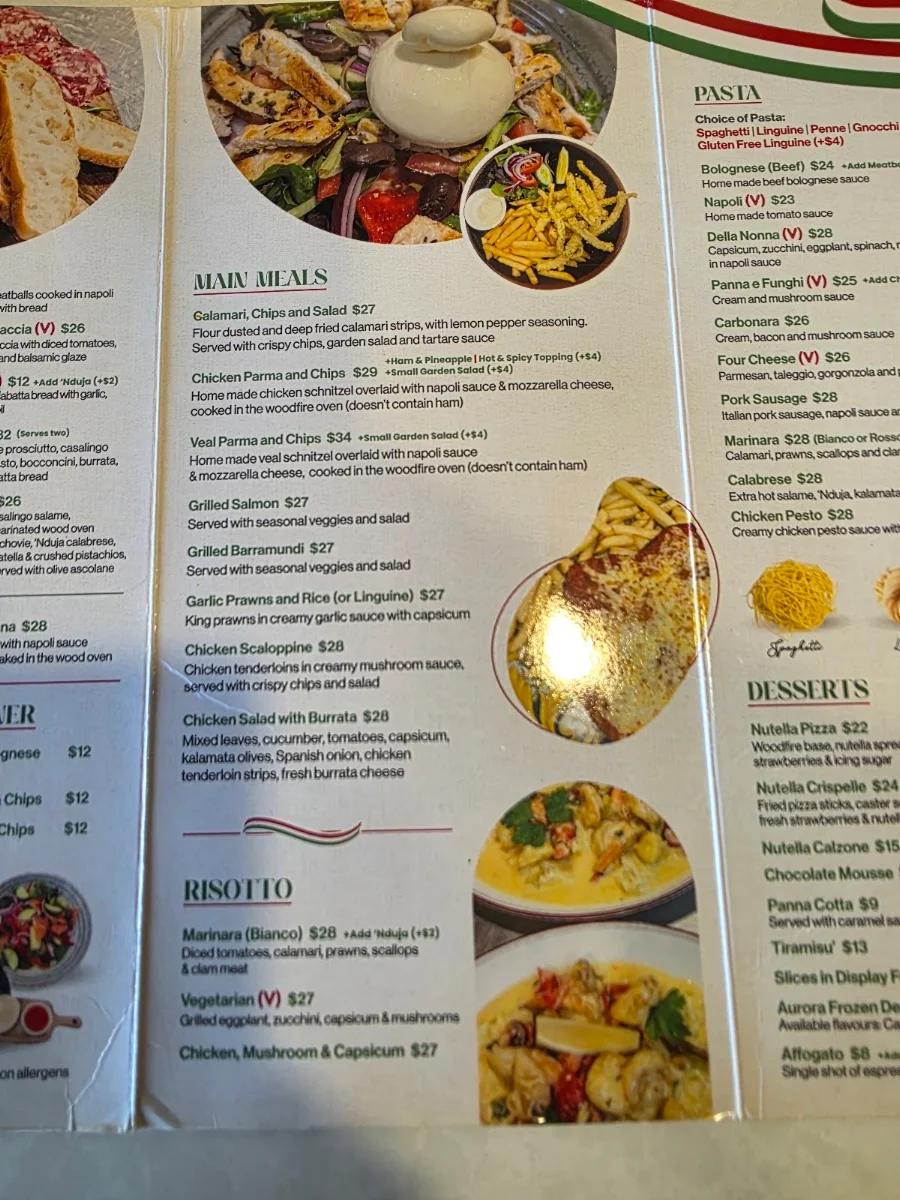Menu, Pane E Pizza By North Street Bakery