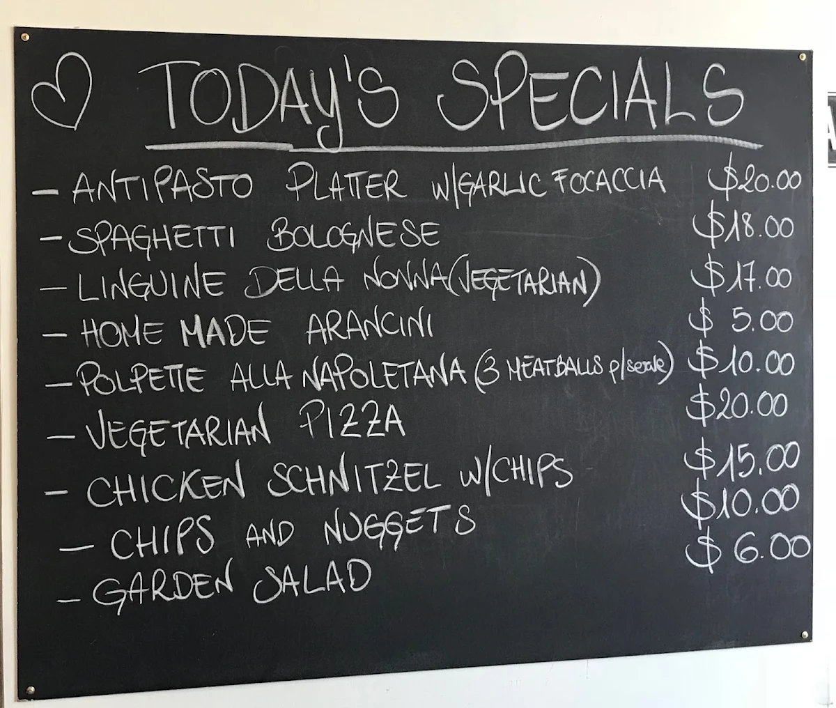 Menu, Pane E Pizza By North Street Bakery