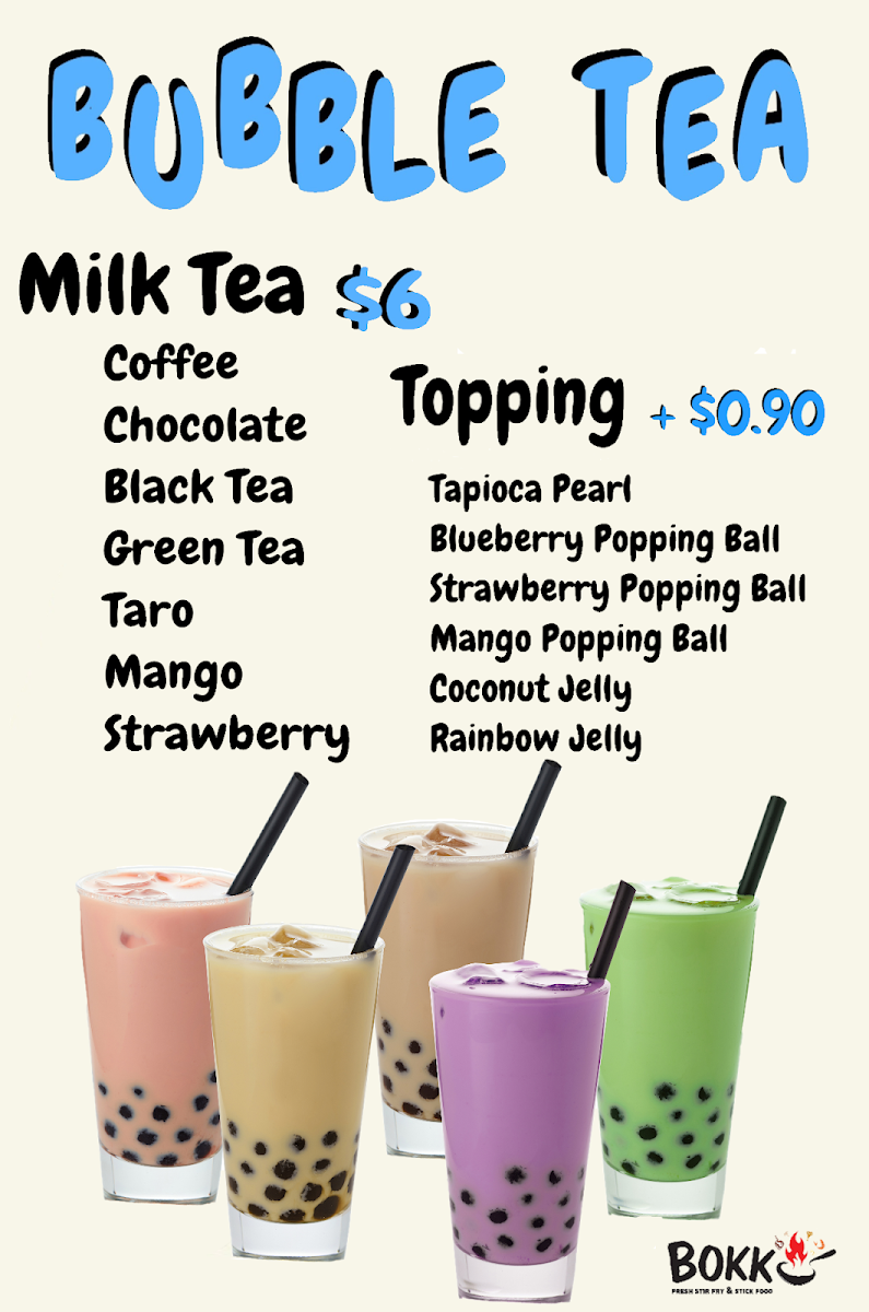 Menu, Bokk