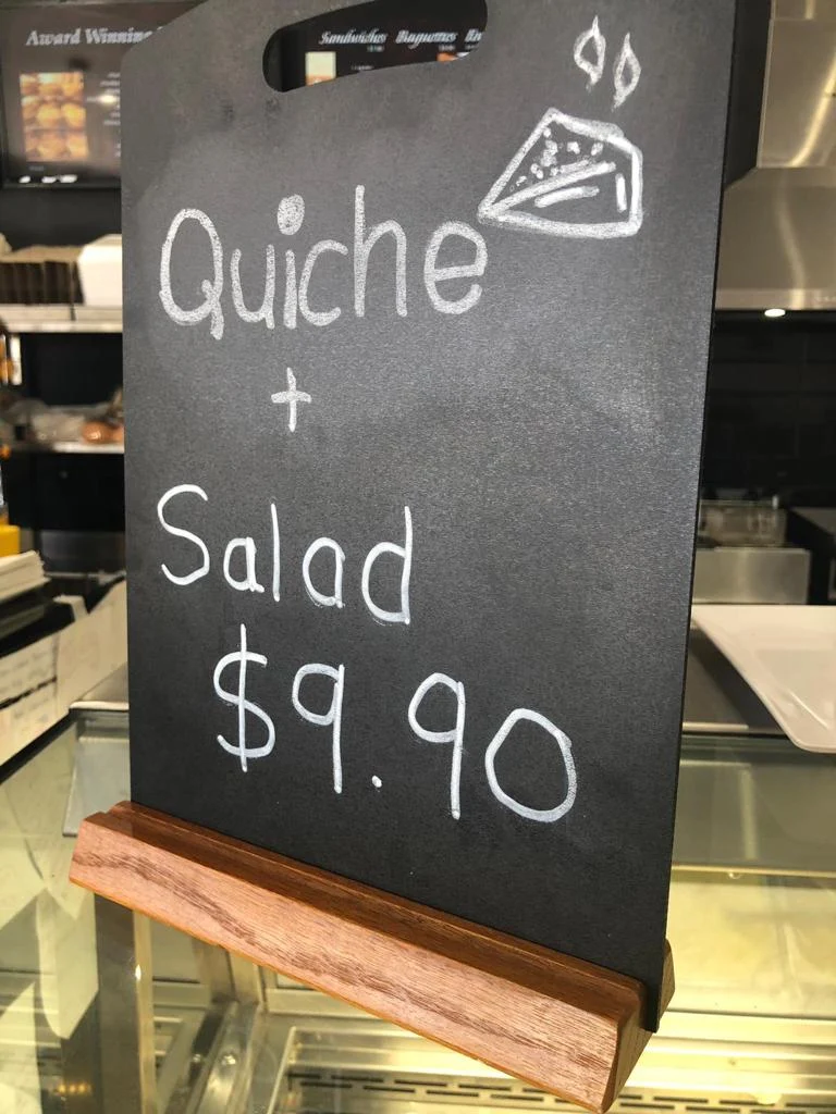 Menu, St Georges Bakehouse
