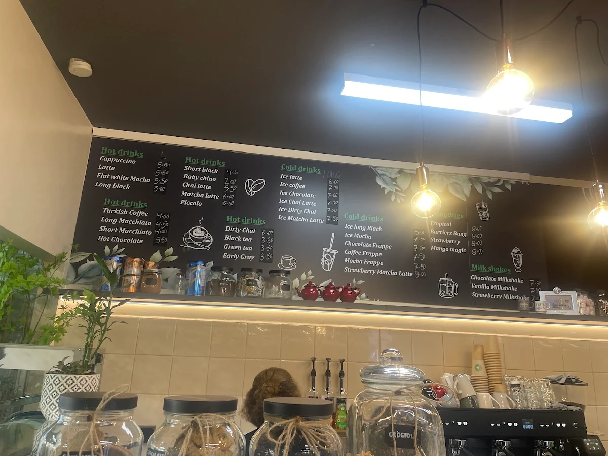 Menu, Lily & Latte Cafe and Florist