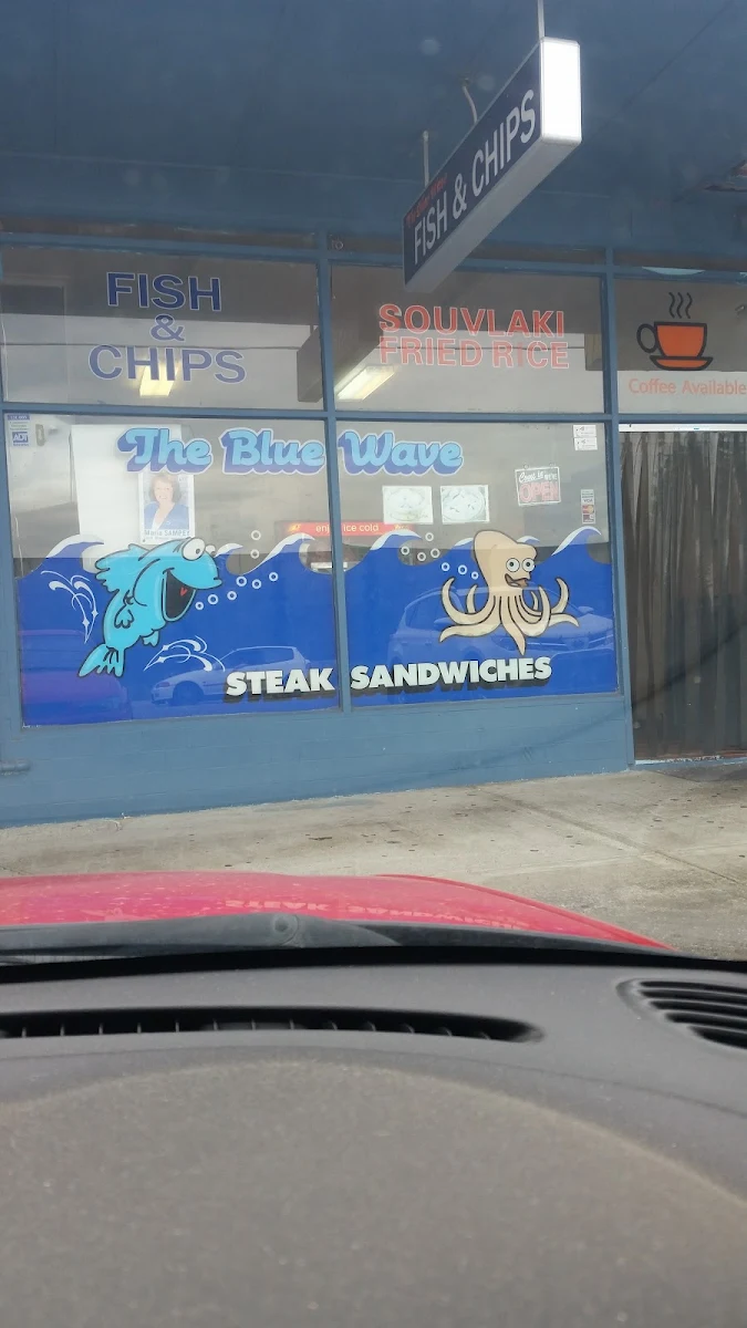 Menu, The Blue Wave Fish & Chips