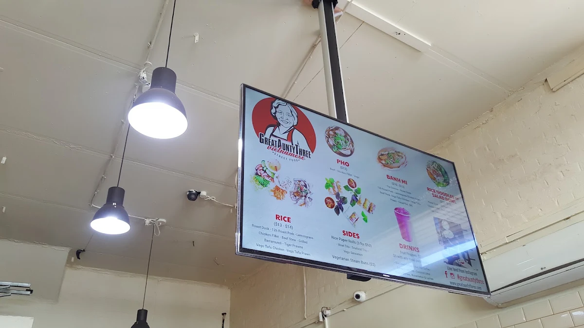 Menu, Great Aunty Three
