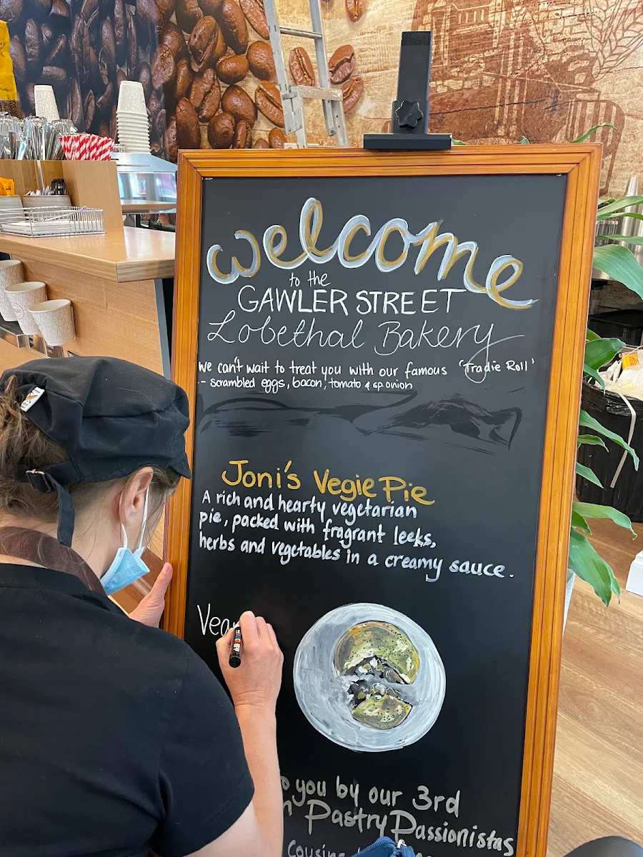 Menu, Lobethal Bakery - Gawler St. Mt Barker