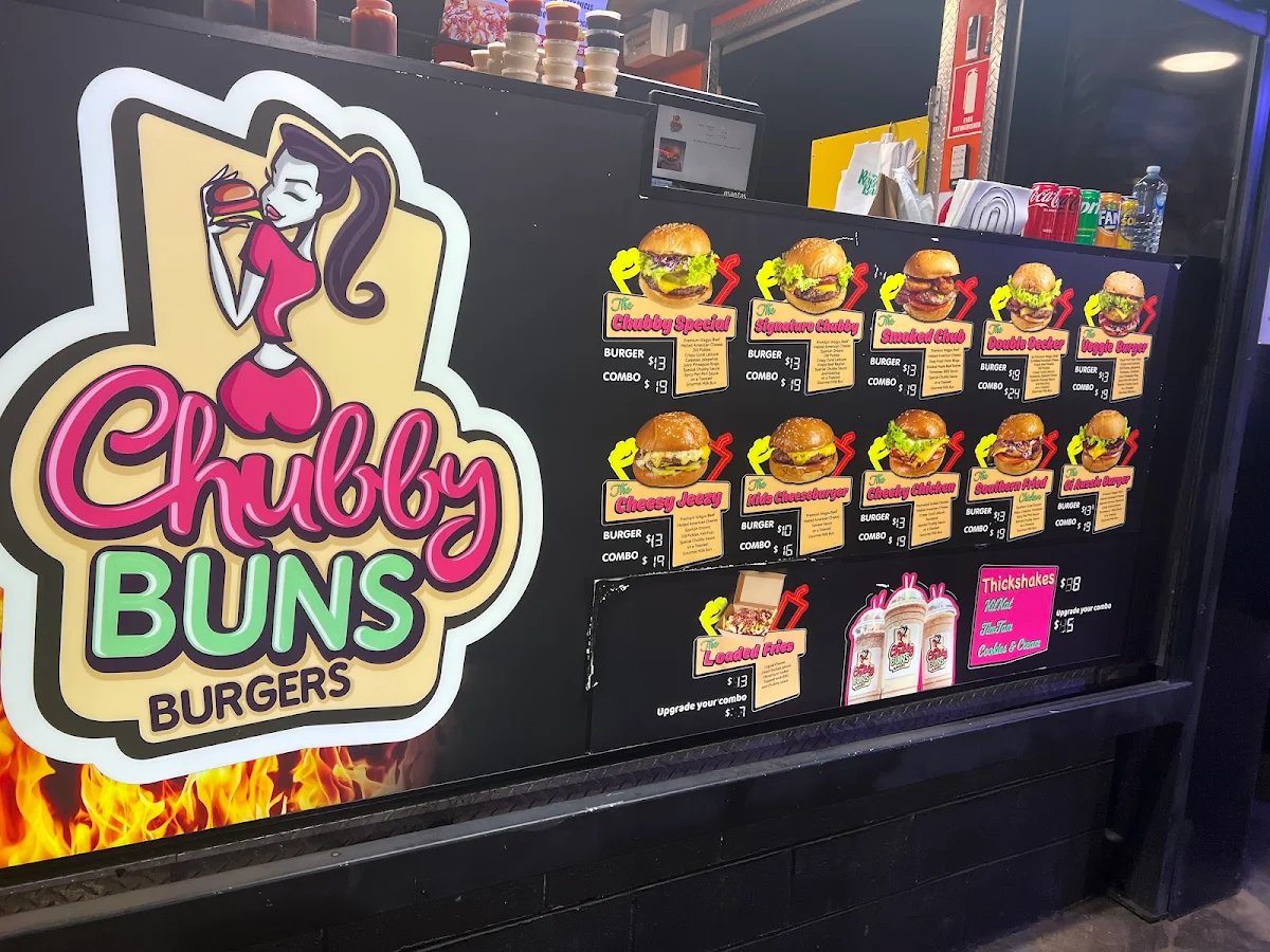Menu, Chubby Buns Burgers Lansvale