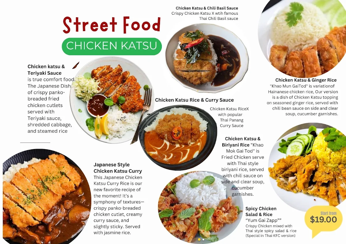 Menu, Taste Of Asia Wollongong