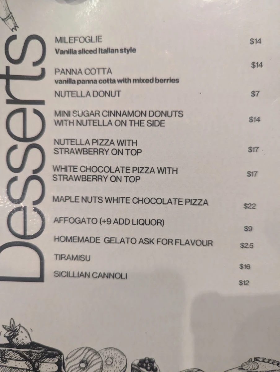 Menu, Il Desiderio