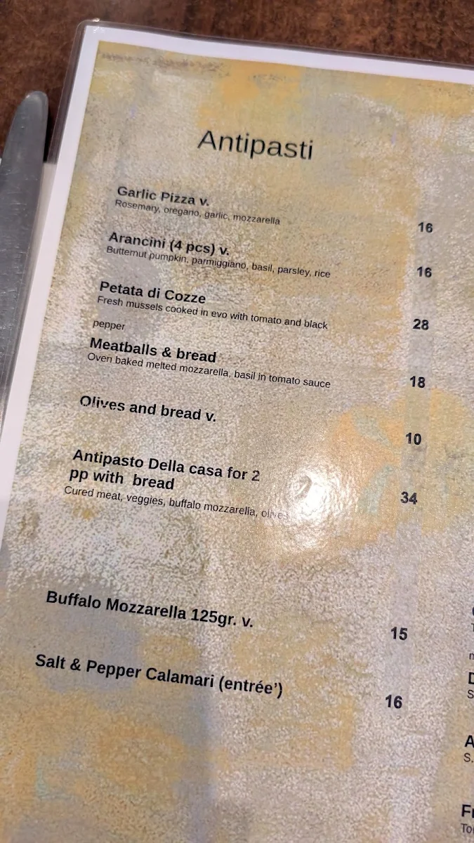 Menu, Il Desiderio