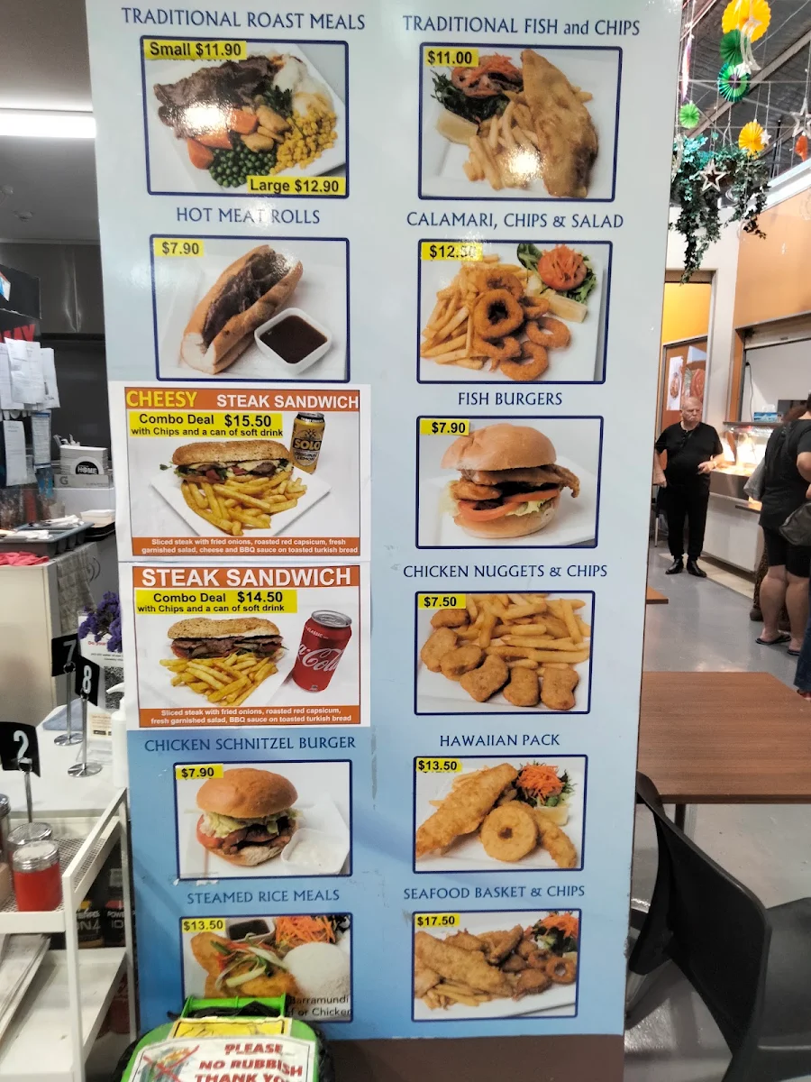 Menu, Morley Reef & Carvery