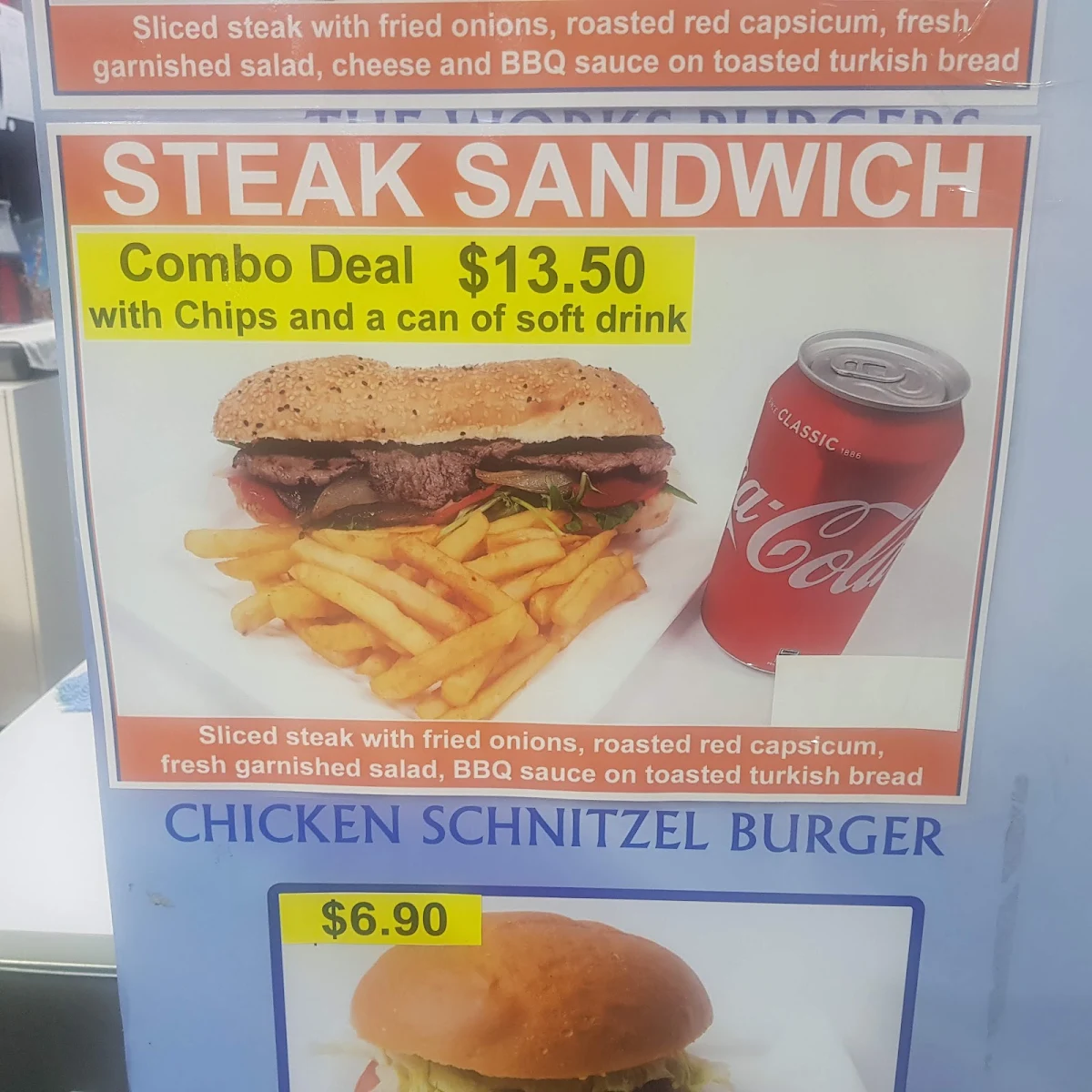 Menu, Morley Reef & Carvery