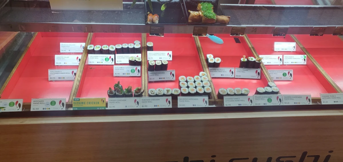 Menu, Sushi Sushi Monash University