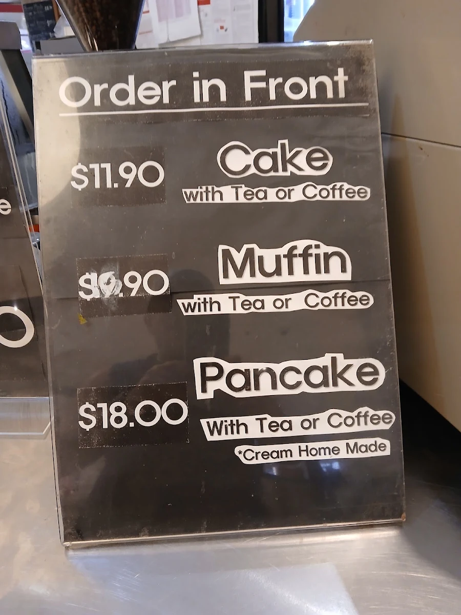 Menu, Refuge Cafe
