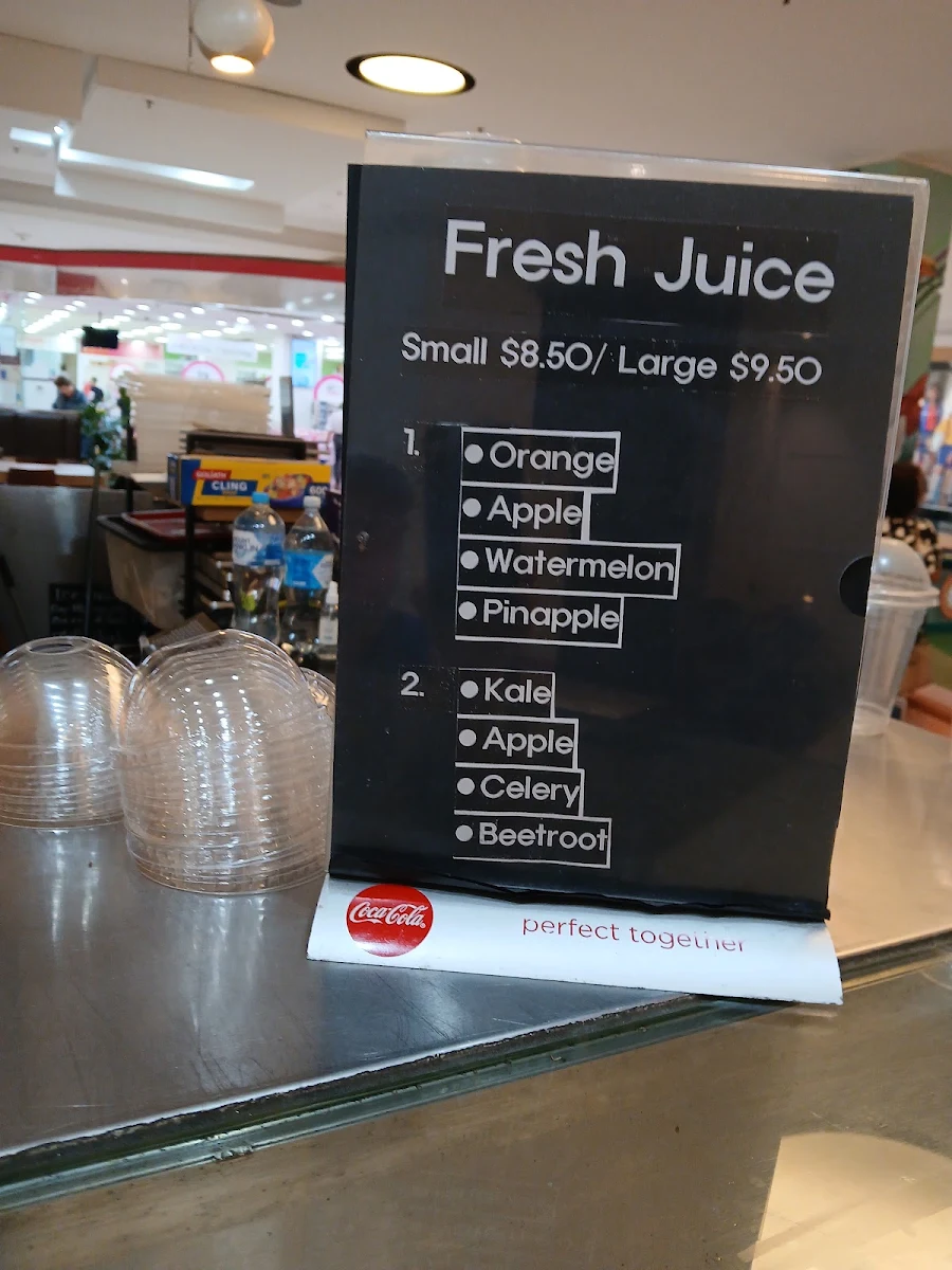 Menu, Refuge Cafe