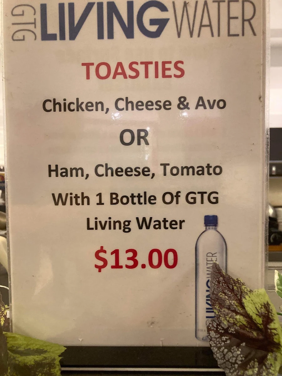 Menu, Refuge Cafe