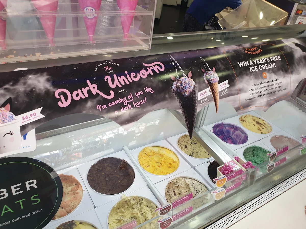 Menu, Baskin-Robbins Surfers Paradise
