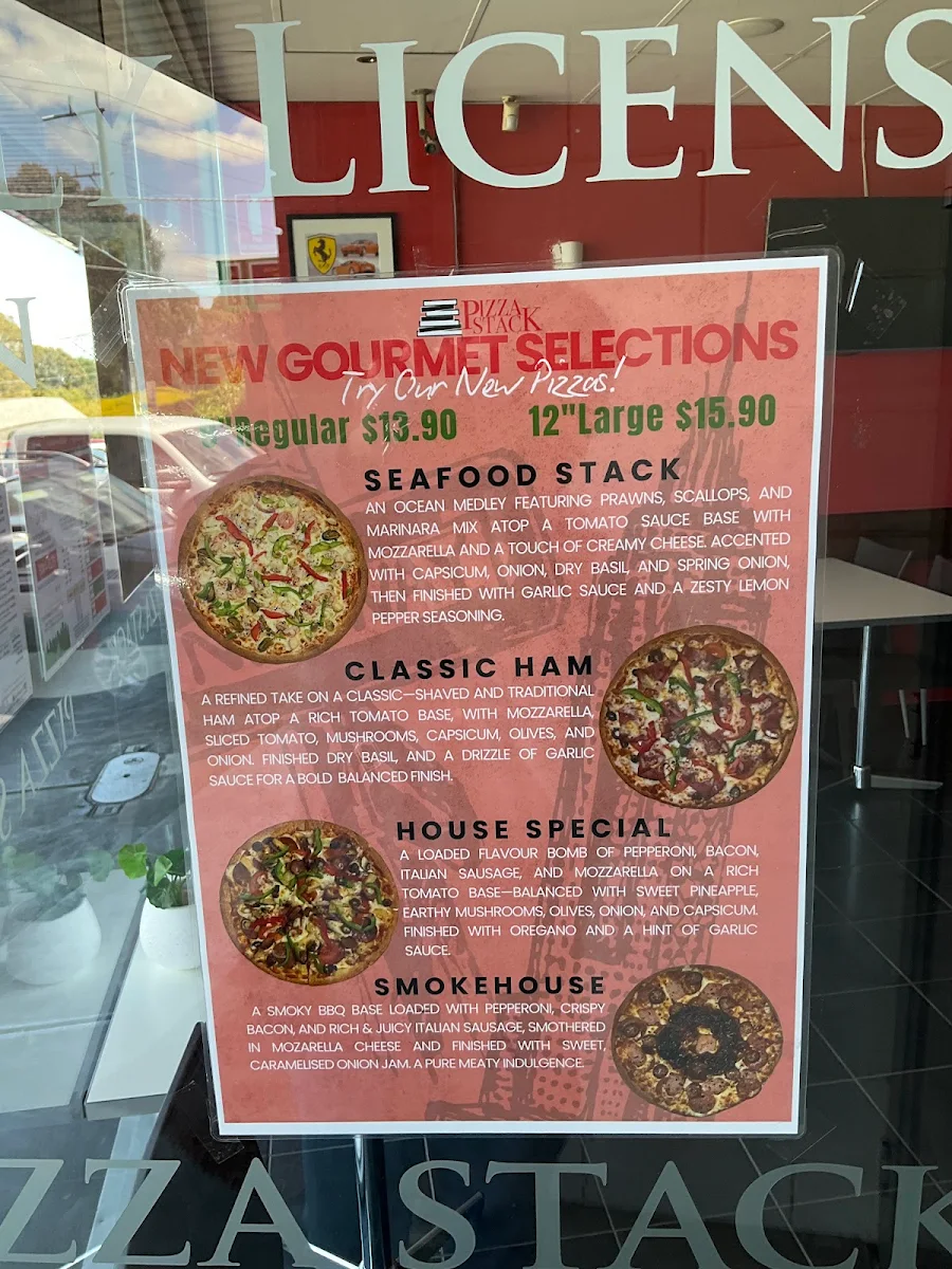 Menu, Pizza Stack Pizza & Canteena Filipino