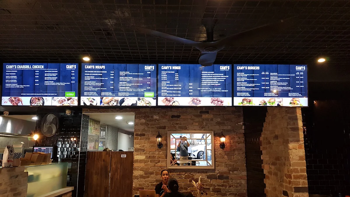 Menu, Camy’s Chargrill Chicken Surry Hills