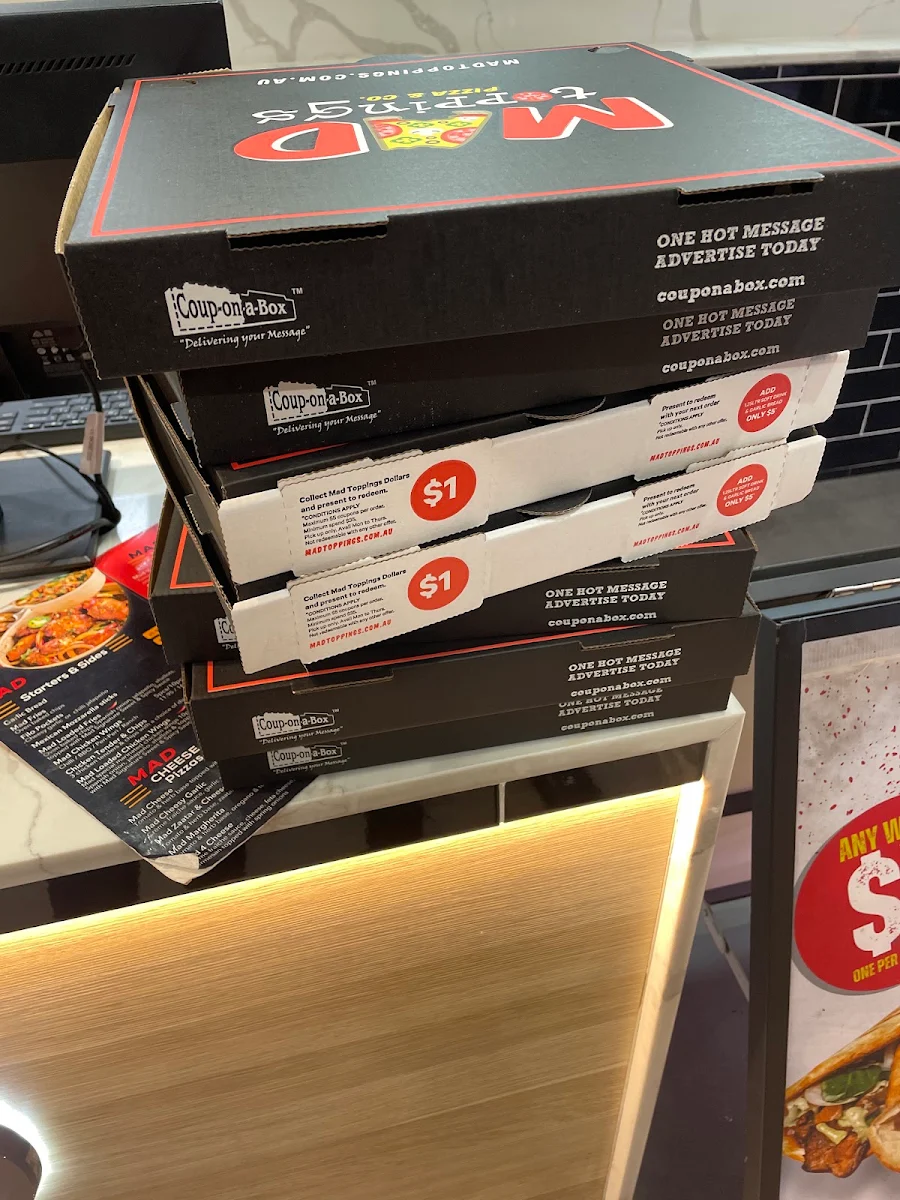 Menu, Madtoppings Parramatta