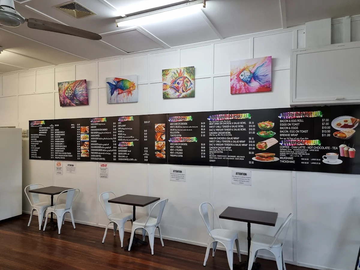 Menu, Rainbow Cafe Mount Morgan