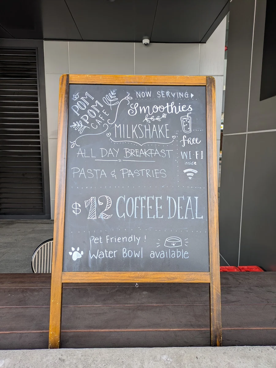 Menu, POMPOM CAFE