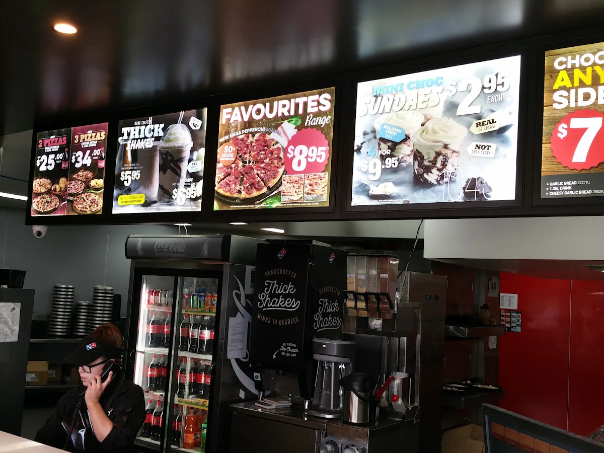 Menu, Domino's Pizza Reynella