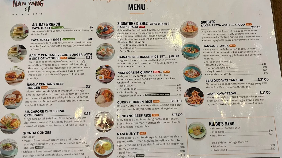 Menu, Ipoh Hawker Marrickville
