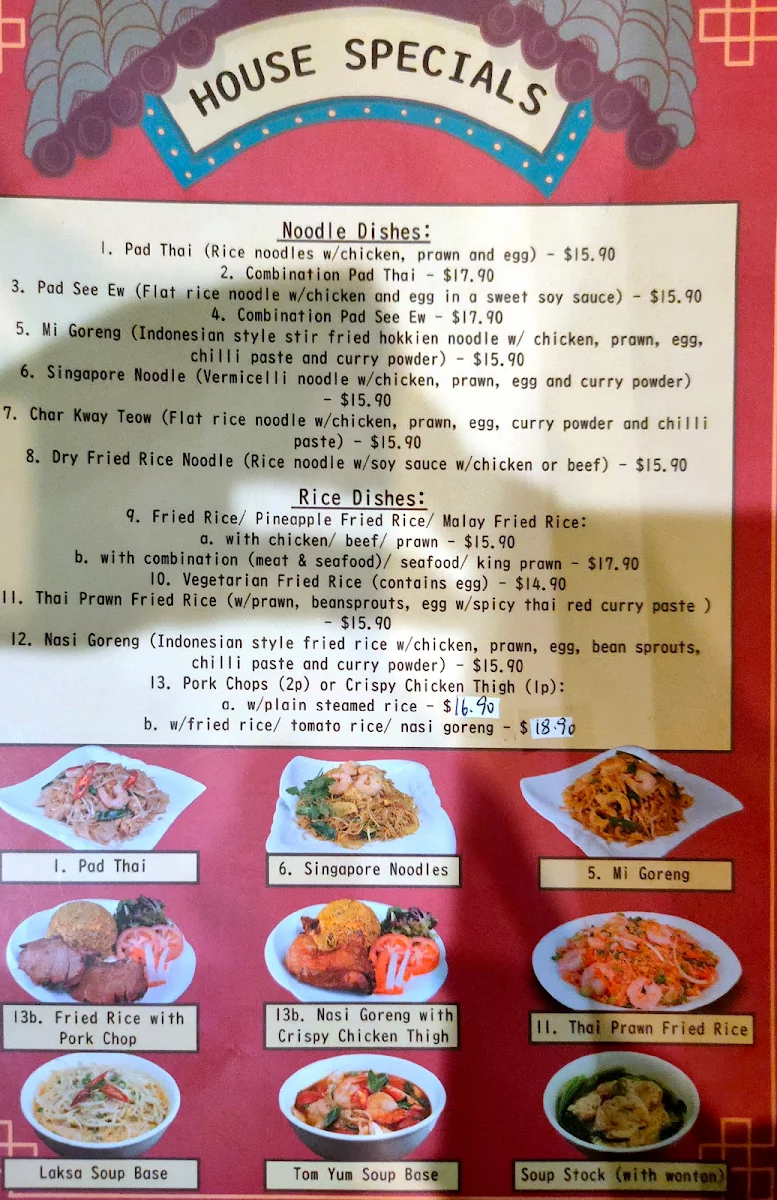 Menu, Noodle and Dumpling