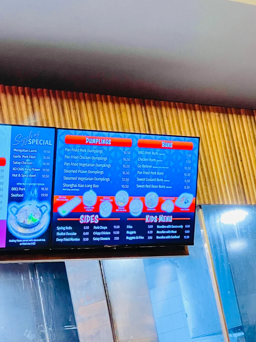 Menu, Noodle and Dumpling