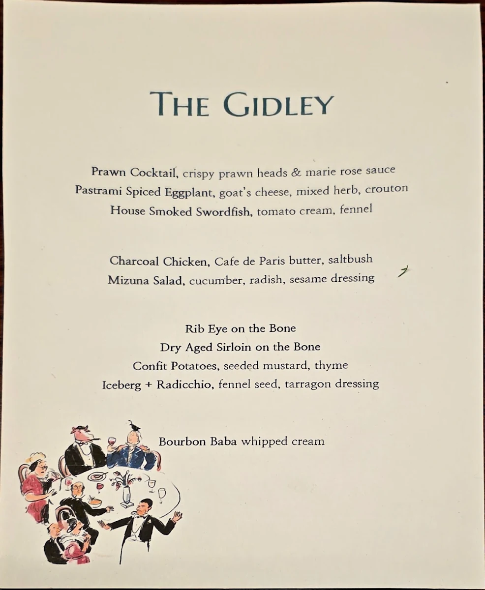 Menu, The Gidley