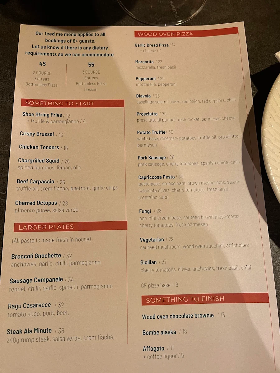 Menu, Bar 38